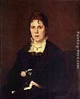 Ivan Nikolaevich Kramskoy Canvas Paintings - Portrait of Sophia Kramskaya, the Artist's Wife